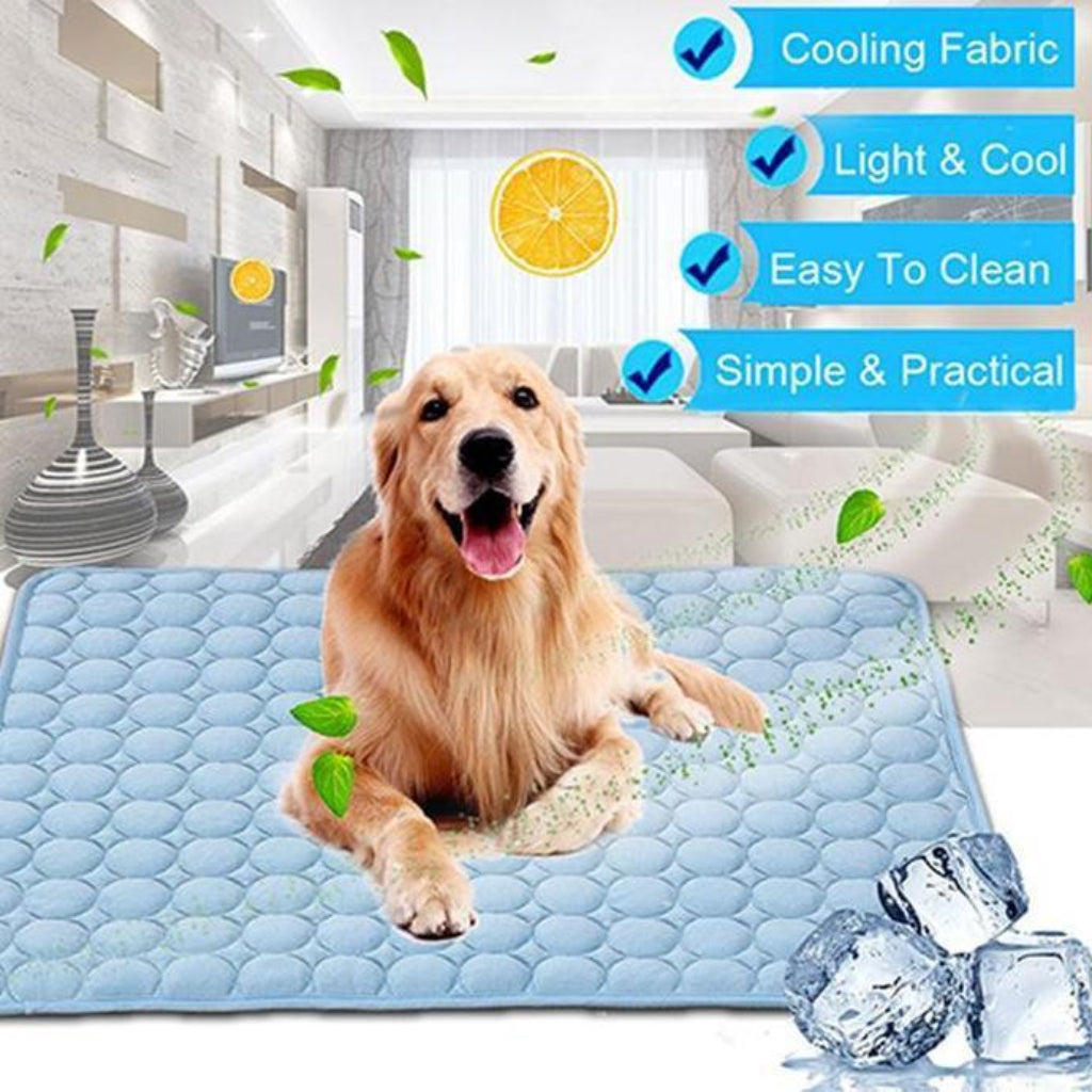 Pet Dog Cat Ice Silk Cold Nest Pad For Cooling In Summer