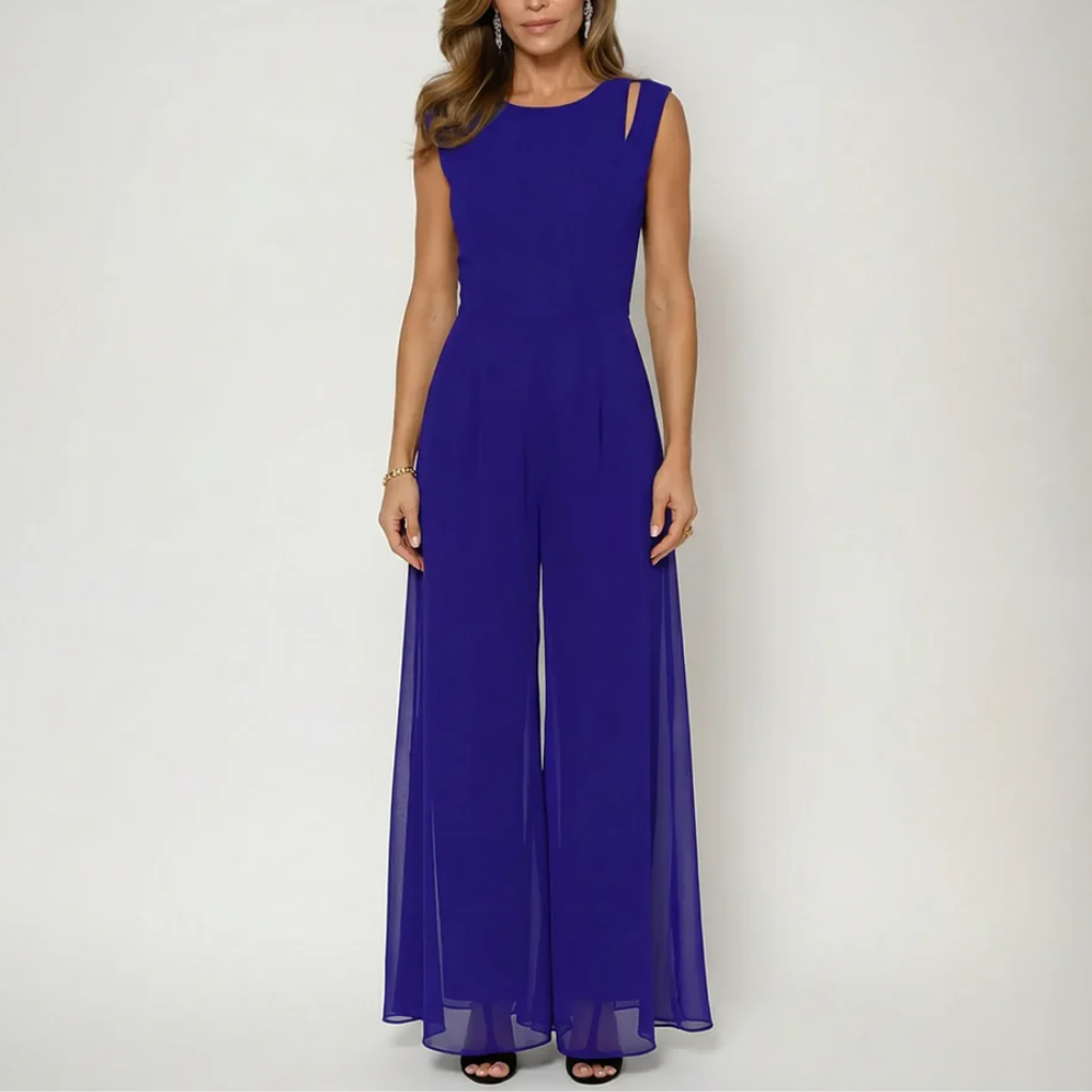 Sleeveless Wide-Leg Formal Jumpsuit for Women