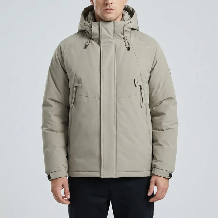 Insulated Hooded Winter Jacket for Men