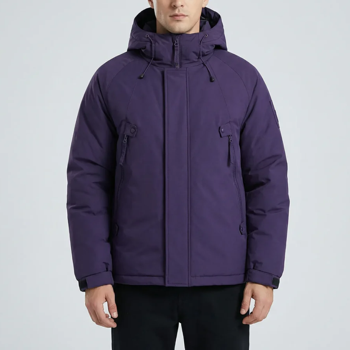 Insulated Hooded Winter Jacket for Men