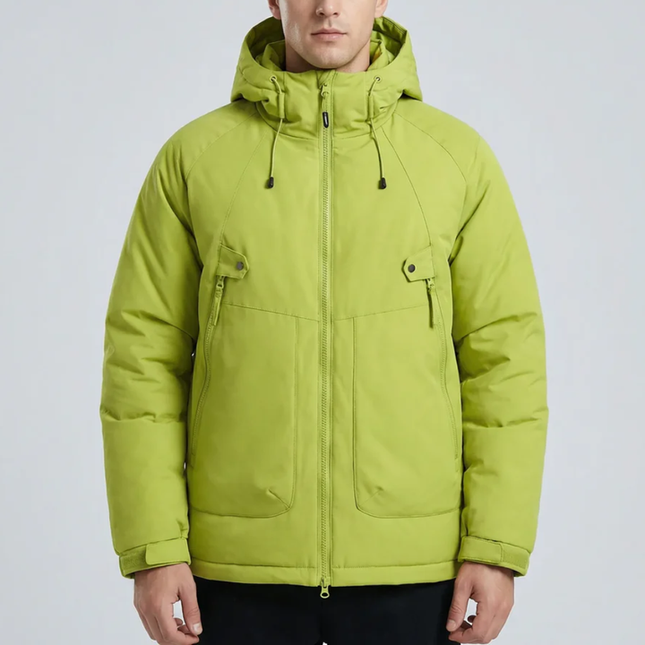 Insulated Hooded Winter Jacket for Men