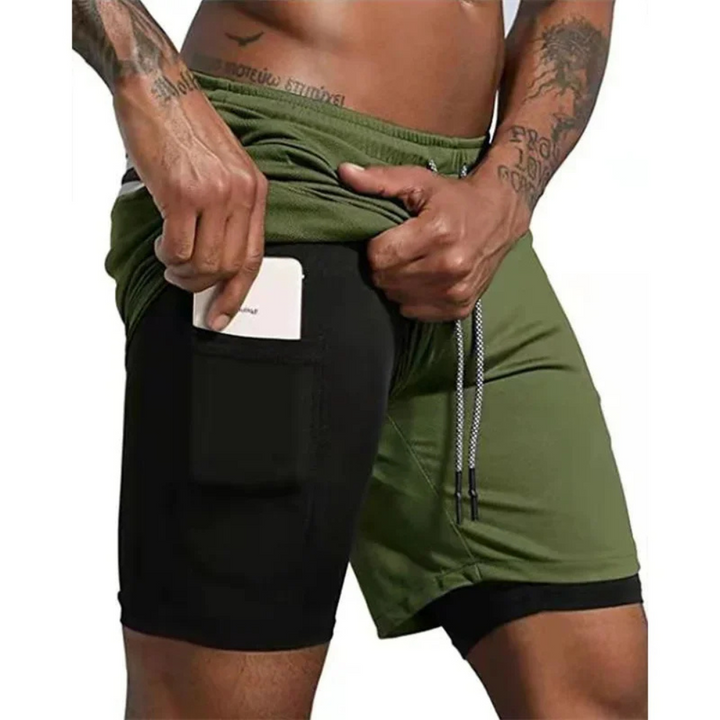 2-in-1 Men's Sport Shorts