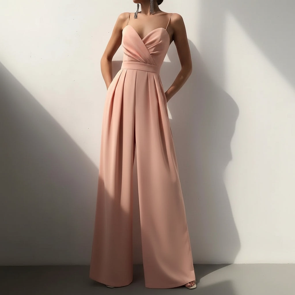 Sleeveless with High Waist Jumpsuit for Women