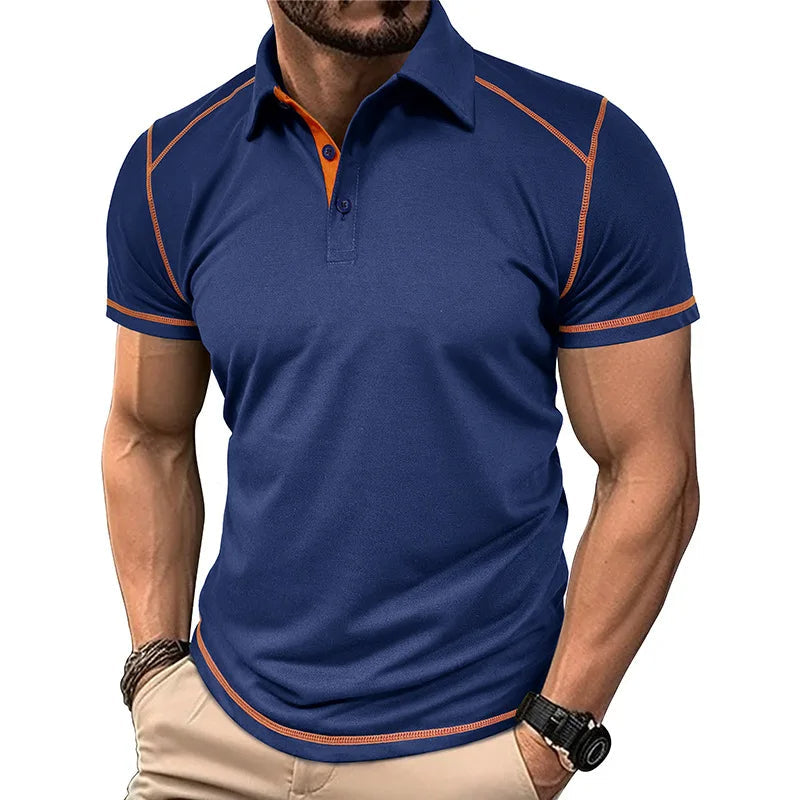Linear Style Polo Shirt for Men