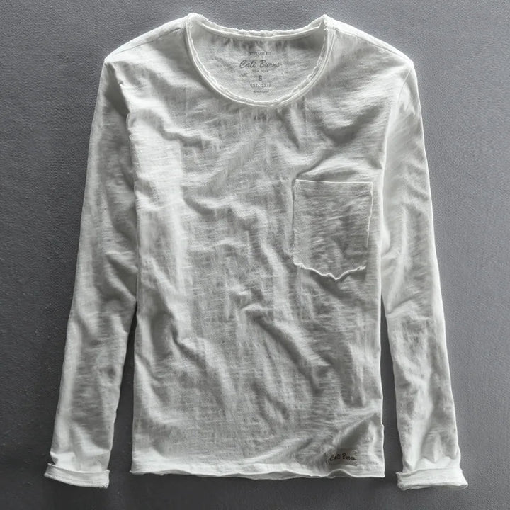 Vintage Cotton Long Sleeve Top for Women