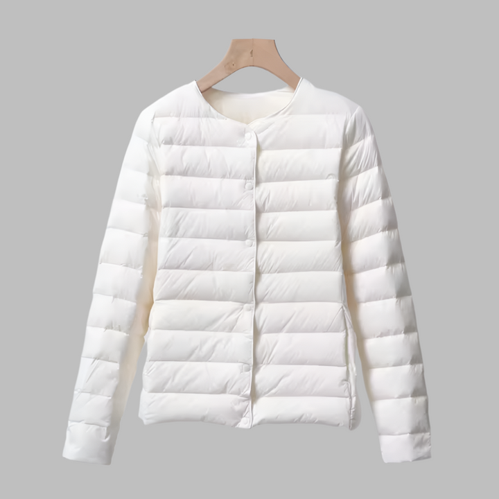 Spring and Winter Collarless Puffer for Women