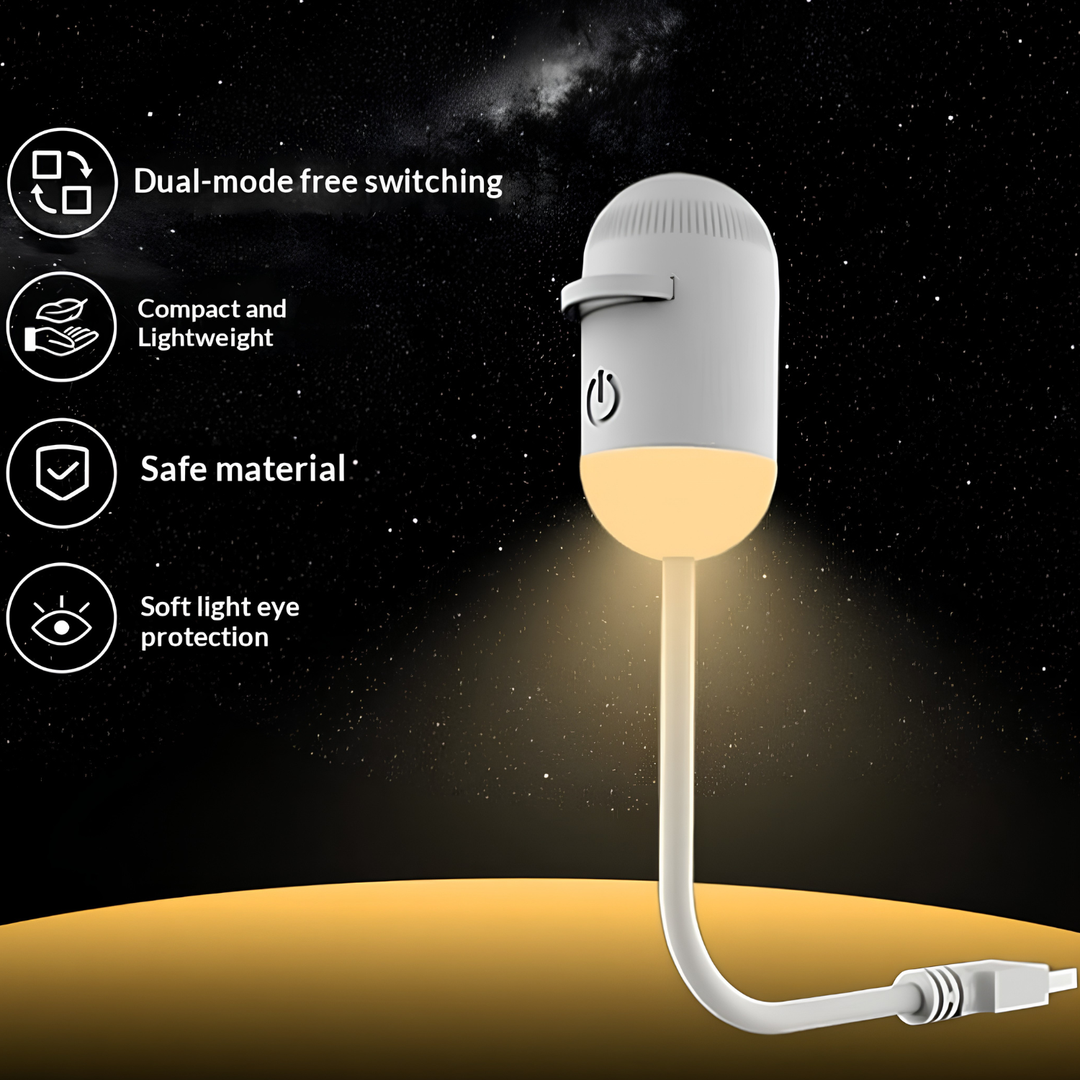 Bedside Lamp with USB Charging & Eye Protection