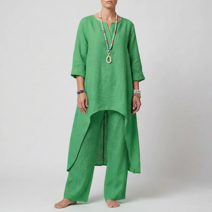 Loose Fit Tunic and Pants Set for Women