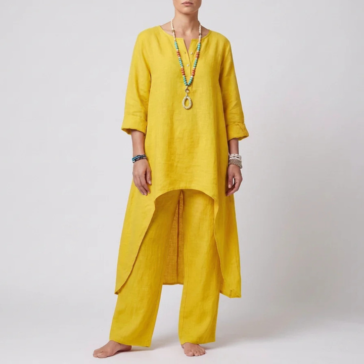 Loose Fit Tunic and Pants Set for Women