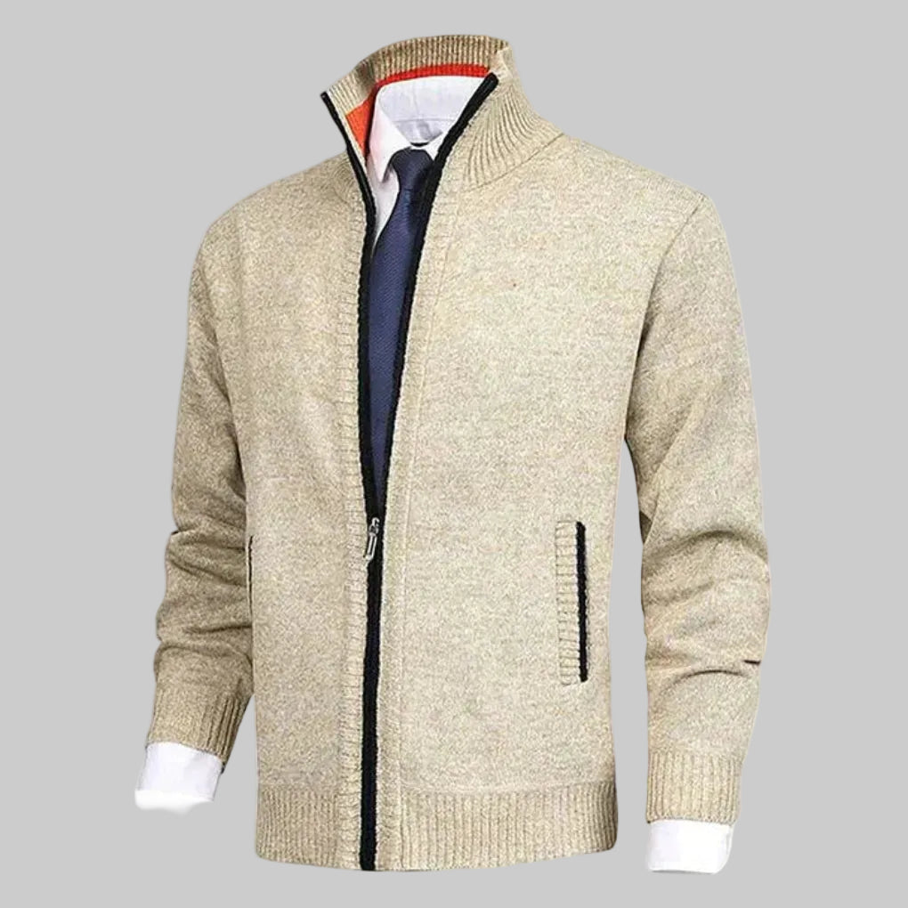 Zip-Up Cardigan for Men