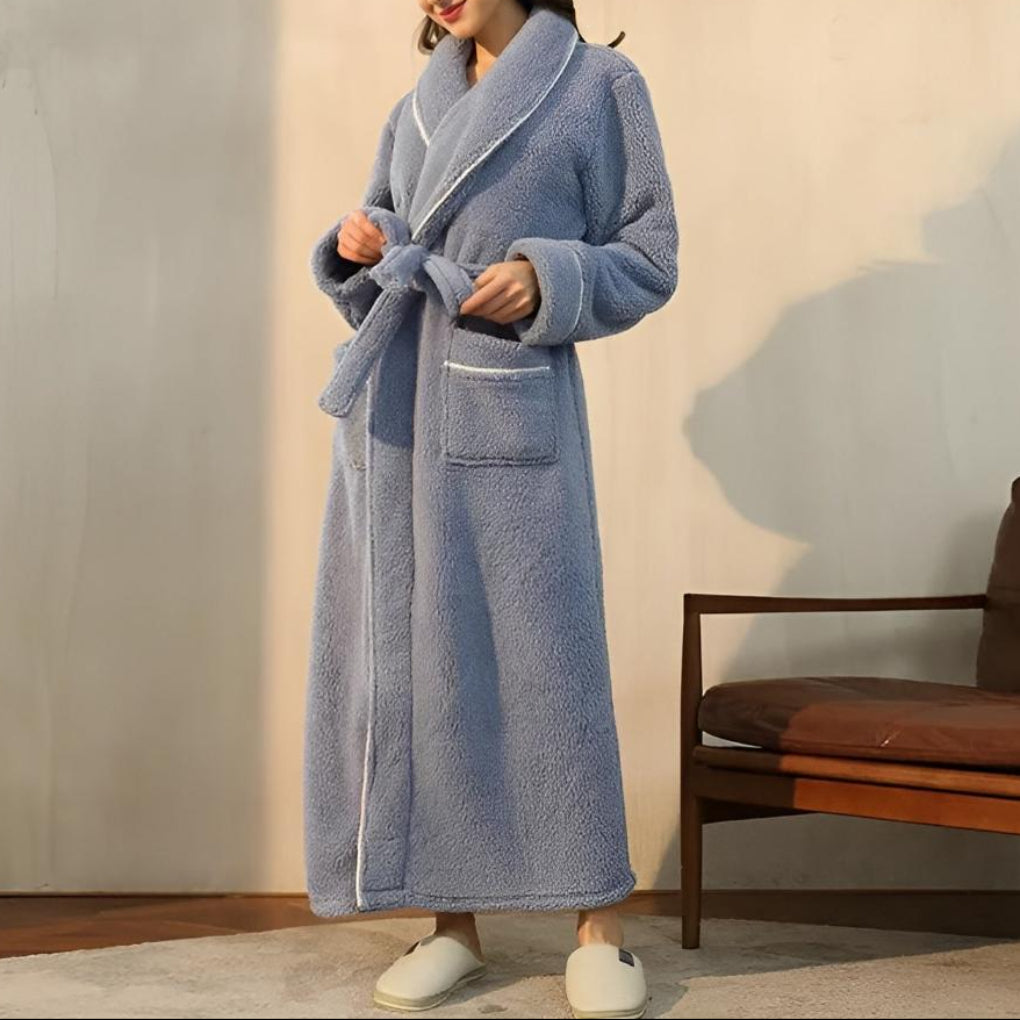 Luxe Fleece Warmth Comfort Bathrobe