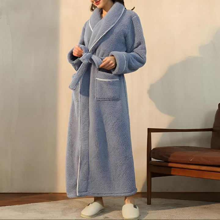 Luxe Fleece Warmth Comfort Bathrobe