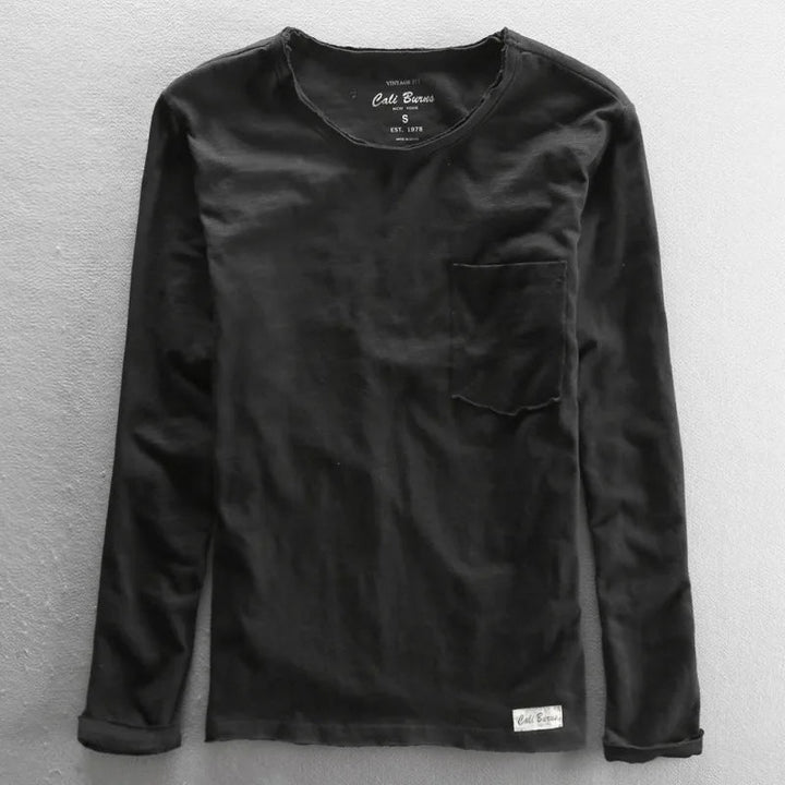 Vintage Cotton Long Sleeve Top for Women
