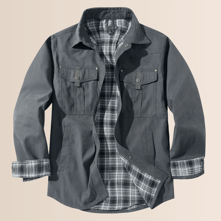 Vintage Flannel Plaid Jacket for Men