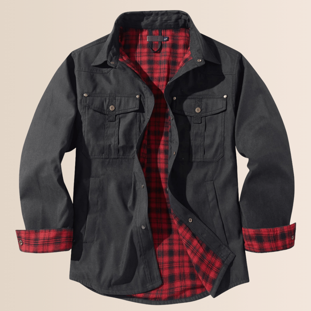 Vintage Flannel Plaid Jacket for Men