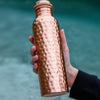 Leak-proof fitness water bottle made of pure copper