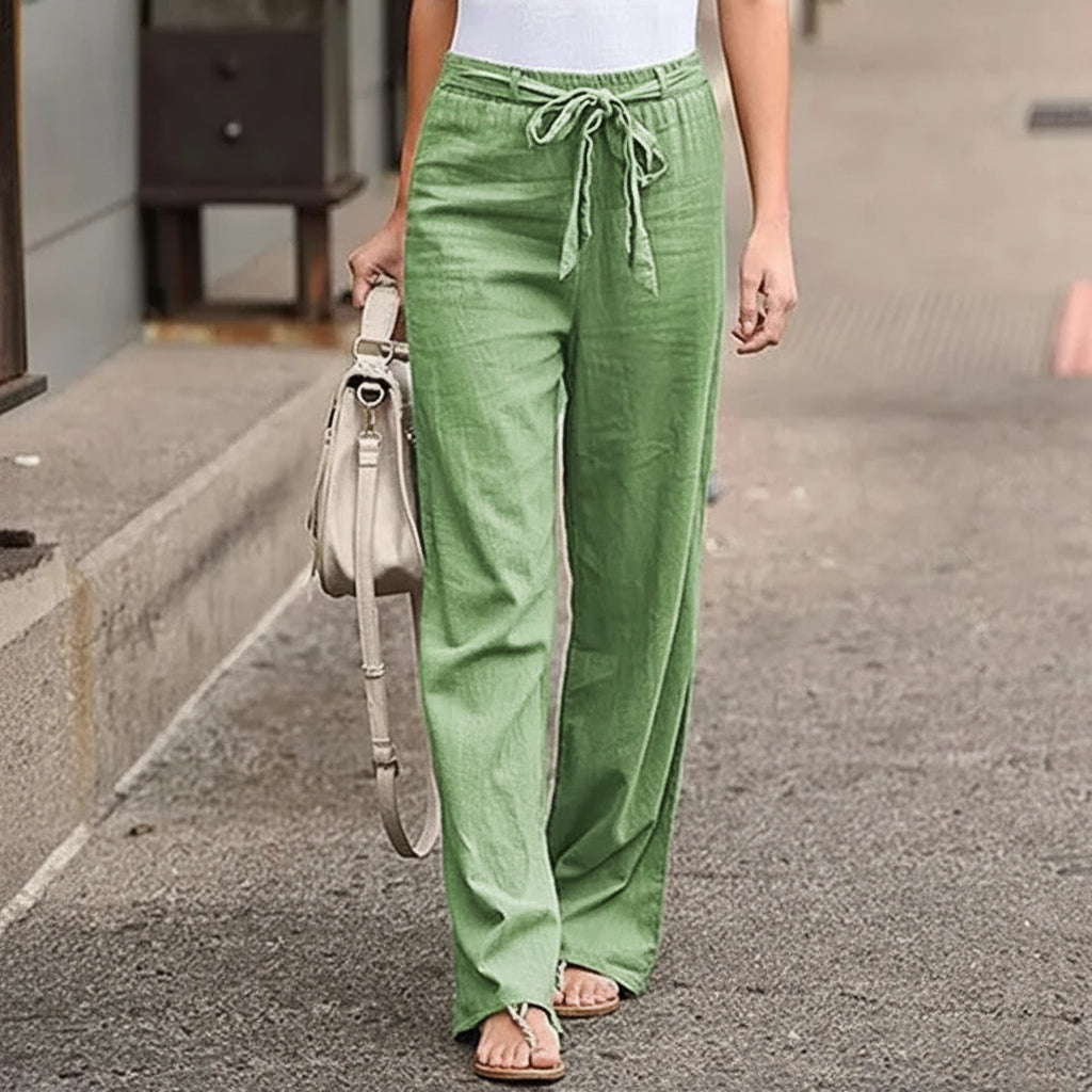 Casual pants with wide leg for Women