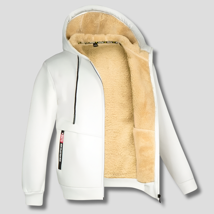 Fleece Pullover with Fur Lining for Men