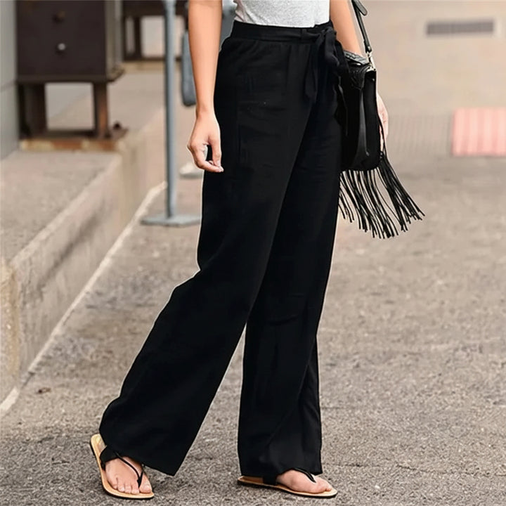 Casual pants with wide leg for Women
