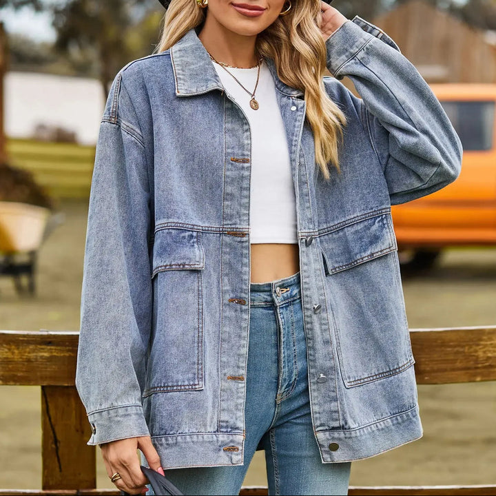 Classic Vintage Denim Jacket for Women