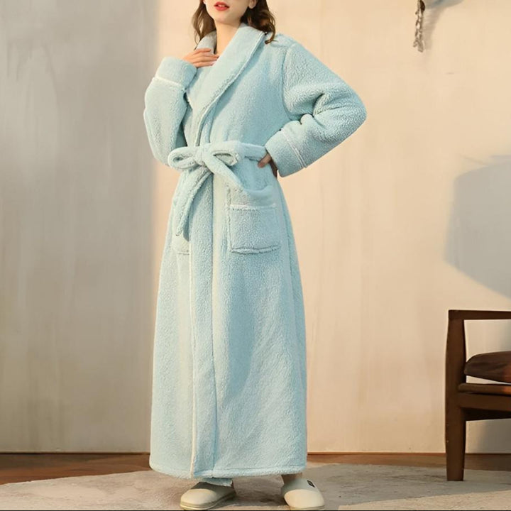 Luxe Fleece Warmth Comfort Bathrobe