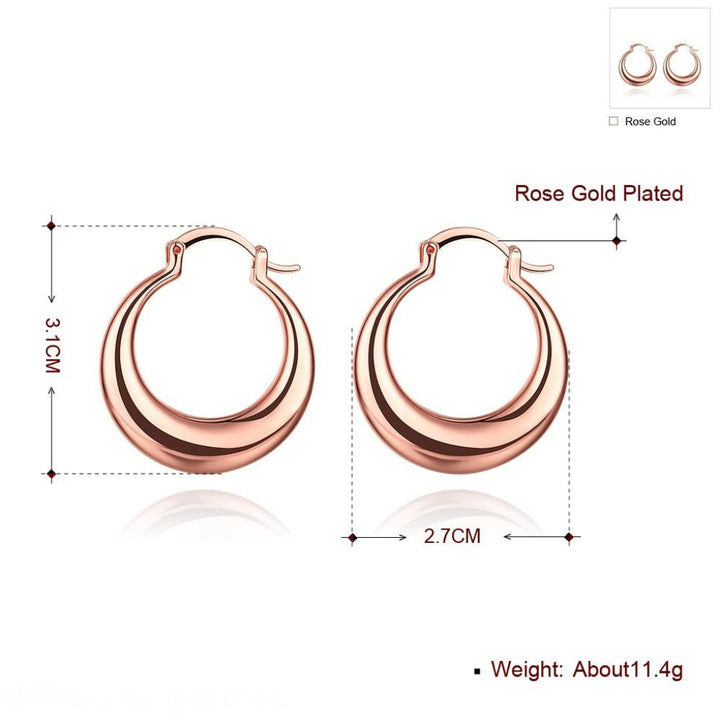 Fashionable Exaggerated Hoop Earrings