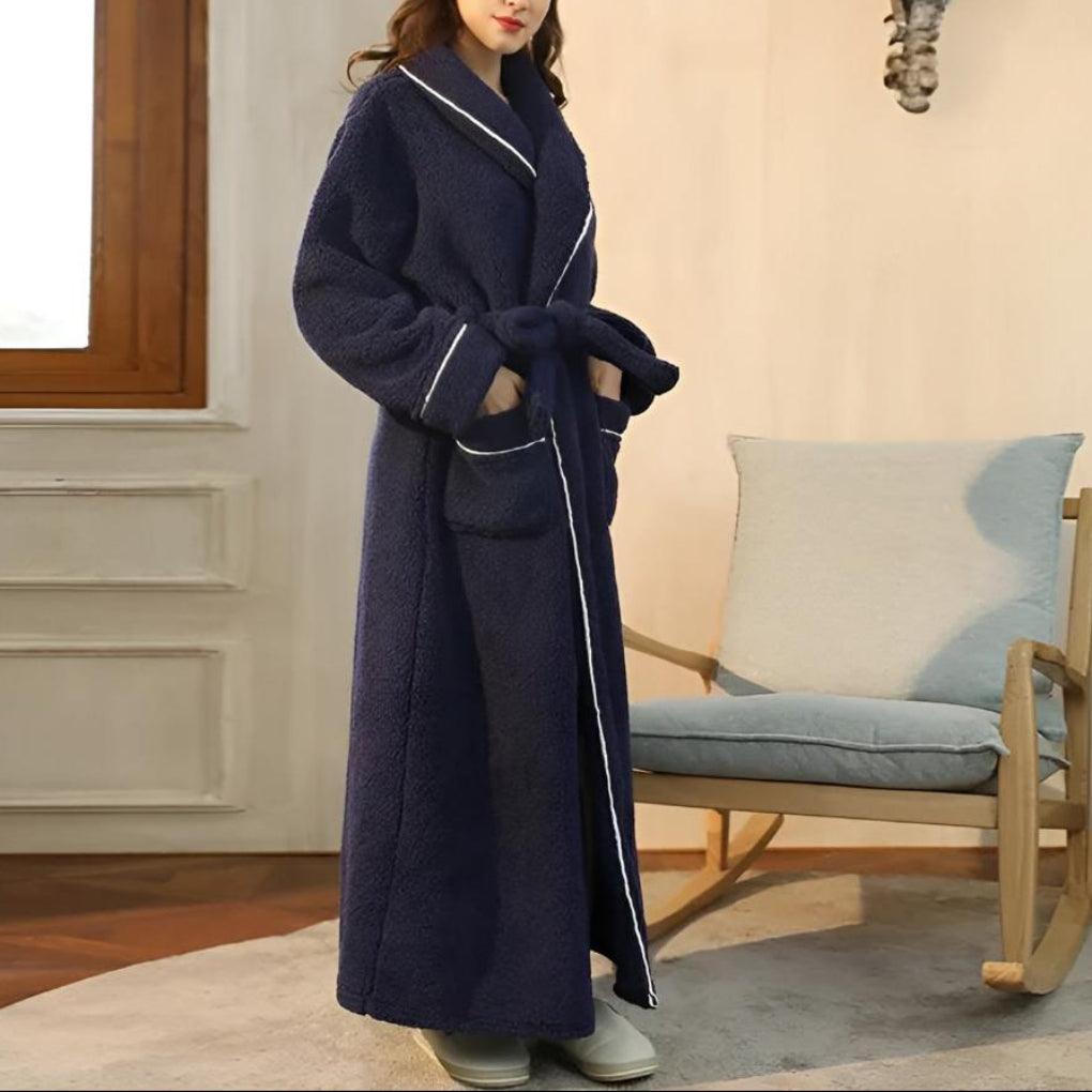 Luxe Fleece Warmth Comfort Bathrobe