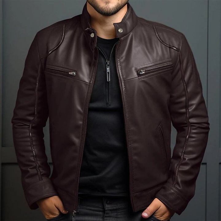 Stylish Retro Motorcycle Jacket for Men