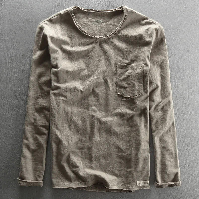 Vintage Cotton Long Sleeve Top for Women