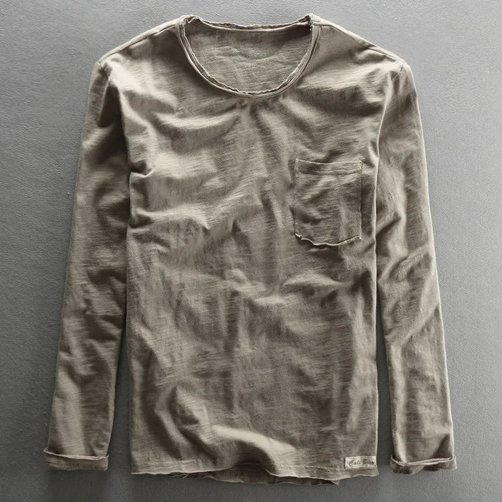 Vintage Cotton Long Sleeve Top for Women