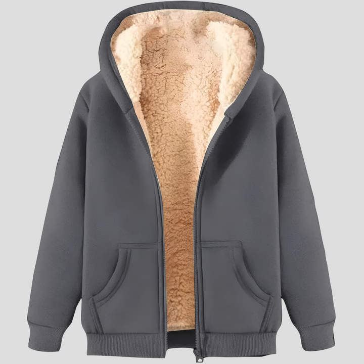 Warmth Fleece-Lined Winter Hoodie Jacket for Men