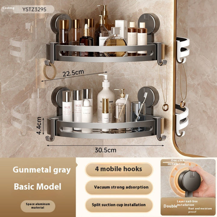 Bathroom Storage Rack Punch-free Bathroom Triangle Toilet