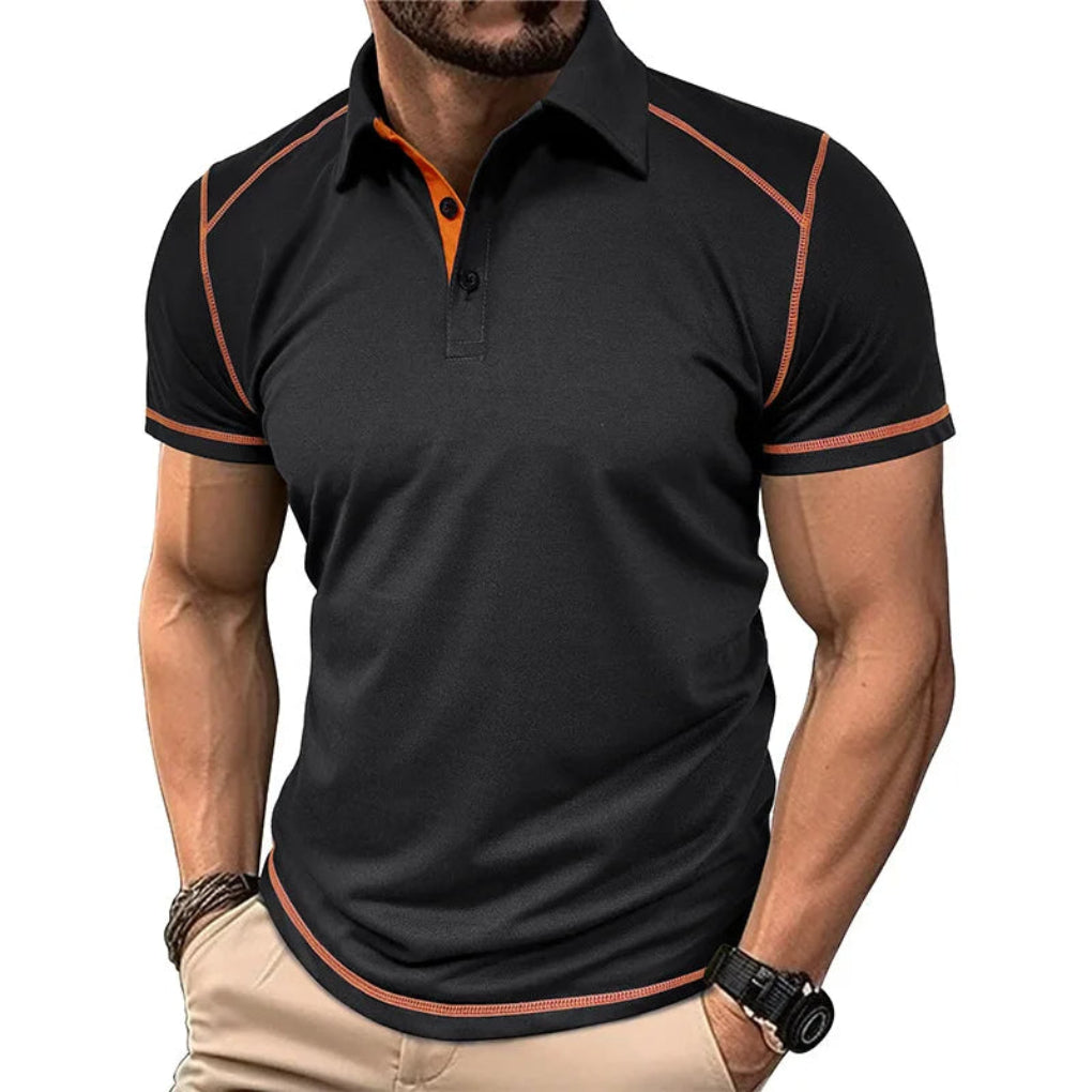 Linear Style Polo Shirt for Men