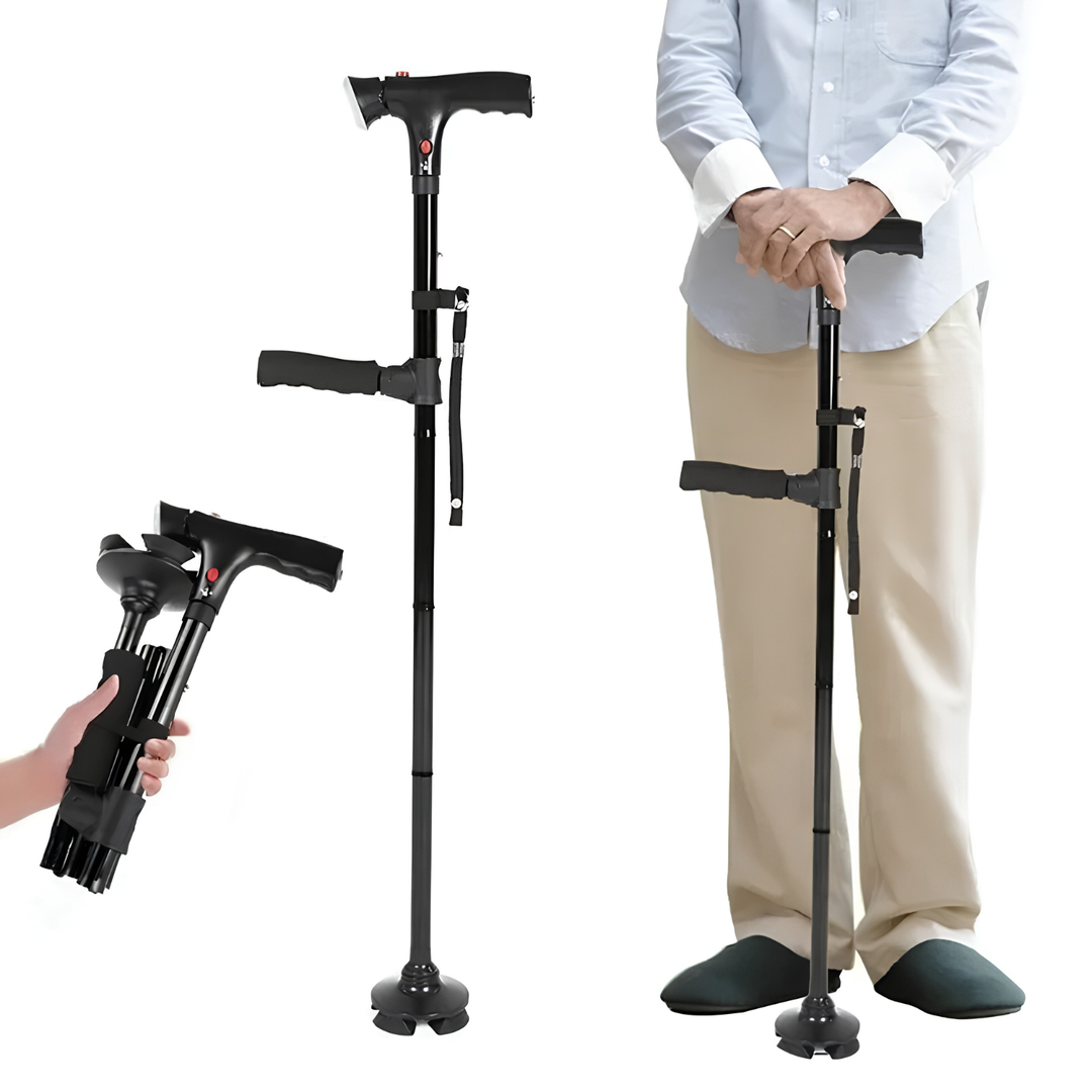 Foldable Adjustable Walking Stick