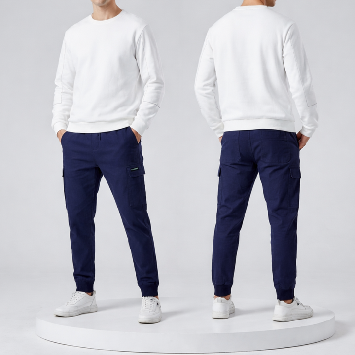 Elastic Cargo Pants for Men