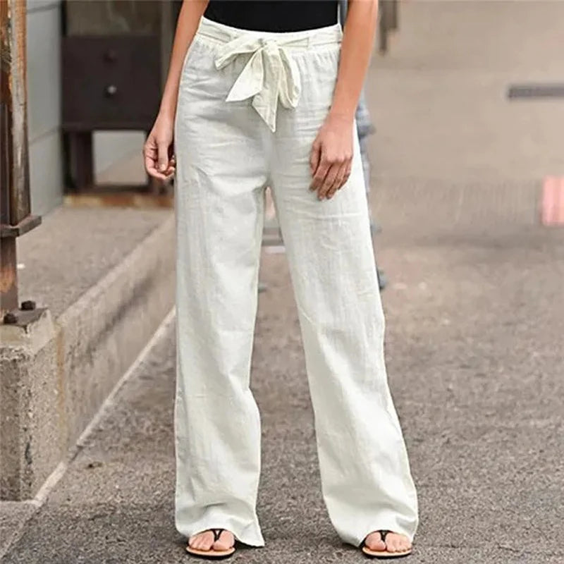 Casual pants with wide leg for Women
