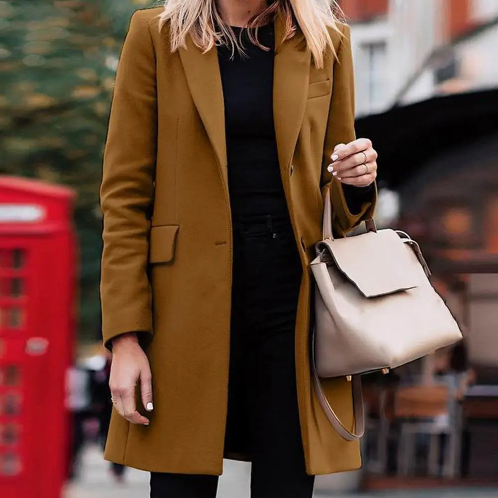 Elegant Longline Coat for Women