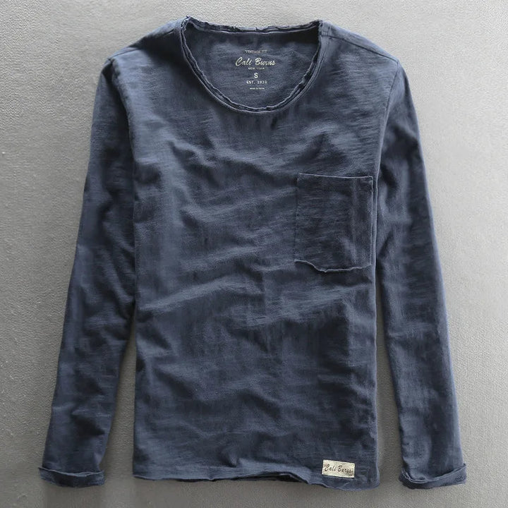 Vintage Cotton Long Sleeve Top for Women