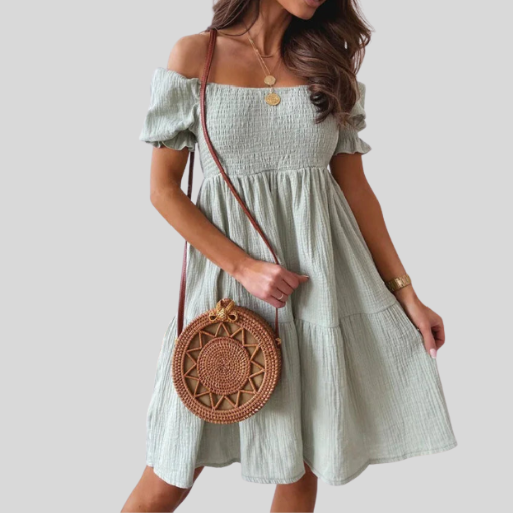 Elegant One-Shoulder Mini Dress for Summer