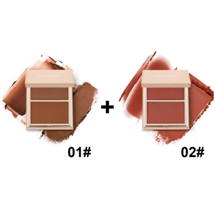 PHOFAY Double-Take Cream & Powder Blush Duo