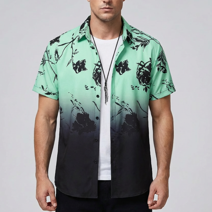 3D Flower Print Hawaiian Shirt for Men
