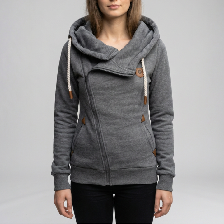 Asymmetrical Zip Jacket for Women
