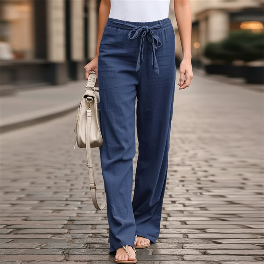 Casual pants with wide leg for Women
