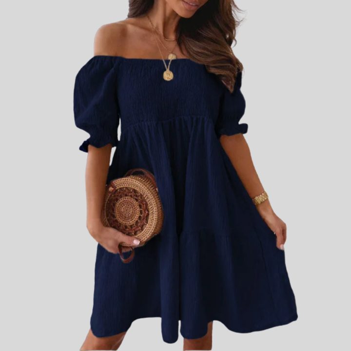 Elegant One-Shoulder Mini Dress for Summer
