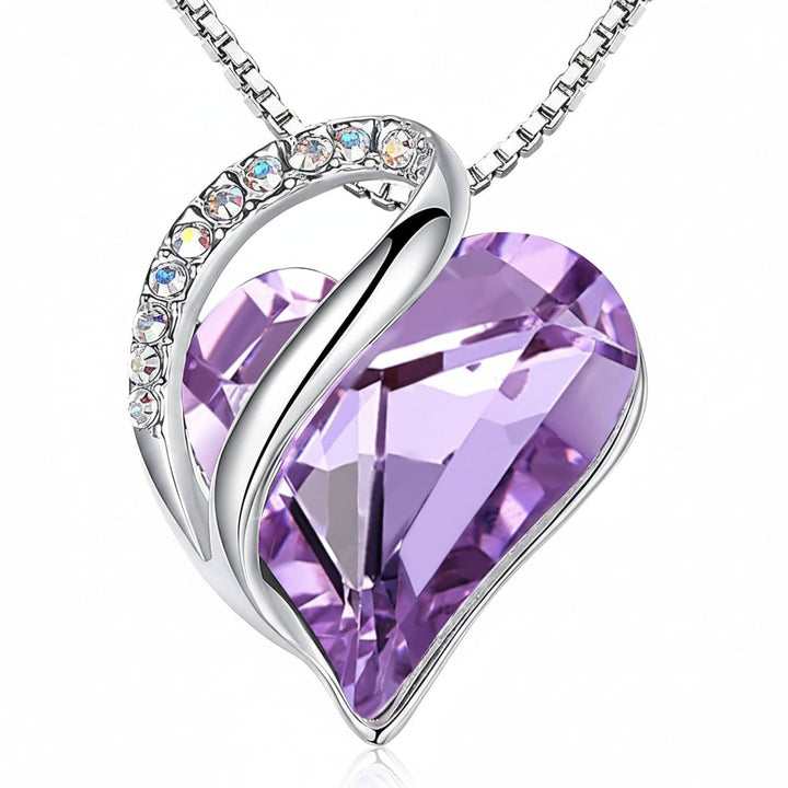 Geometric Heart Of The Ocean Crystal Necklace High-End