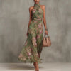 Resort-style Waist-cinching Figure-flattering Dress