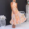Women's Sleeveless Printed Maxi Dress