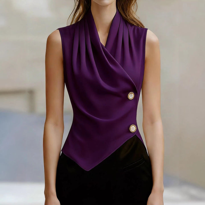 Elegant Sexy Versatile Sleeveless Womens Blouse