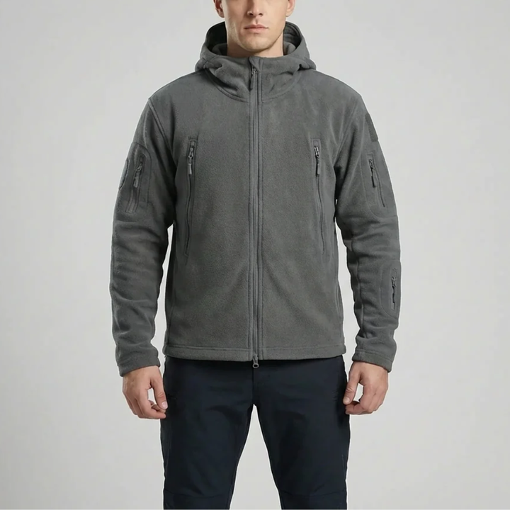 Hooded Full-Zip Fleece Jacket For Men