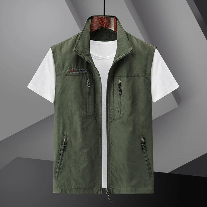 Multi-Pocket Utility Summer Travel Vest for Men